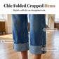 👖 50% OFF NOW! 💙 Women's Wide Leg Cropped Jeans – Button high waist & relaxed fit – Stretchy denim, perfect for casual or chic looks ✨🌸