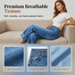 👖 50% OFF NOW! 💙 Women's Wide Leg Cropped Jeans – Button high waist & relaxed fit – Stretchy denim, perfect for casual or chic looks ✨🌸