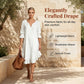 🎉NEW ARRIVAL LIMITED TIME OFFER 💞Women's Ruffle Hem V Neck Woven Dress
