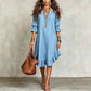 🎉NEW ARRIVAL LIMITED TIME OFFER 💞Women's Ruffle Hem V Neck Woven Dress
