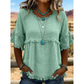 🔥New Arrivals & Special Offers-Women's Casual Fringe-Trim Ruffle Sleeve Top