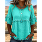 🔥New Arrivals & Special Offers-Women's Casual Fringe-Trim Ruffle Sleeve Top