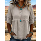 🔥New Arrivals & Special Offers-Women's Casual Fringe-Trim Ruffle Sleeve Top