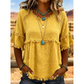🔥New Arrivals & Special Offers-Women's Casual Fringe-Trim Ruffle Sleeve Top