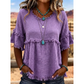 🔥New Arrivals & Special Offers-Women's Casual Fringe-Trim Ruffle Sleeve Top