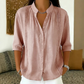 🔥New Arrivals & Special Offers-Women's Casual Mandarin Collar Pintuck Top