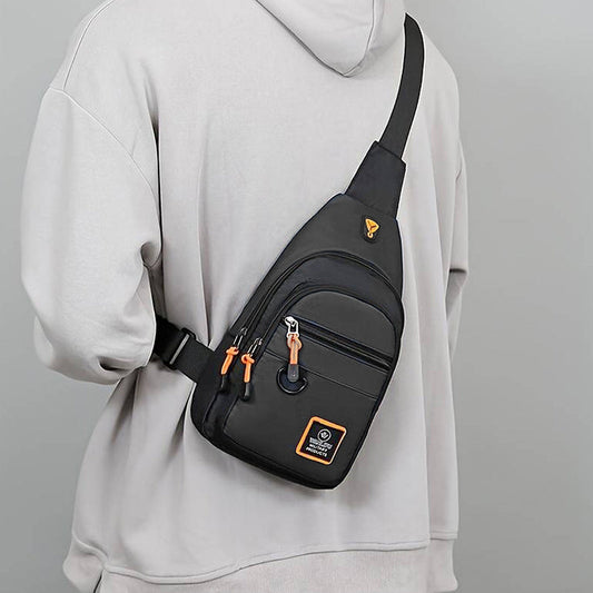 ☔️ Rain? No Sweat! ✨ Waterproof Multi-Pocket Crossbody Sling Bag. 🎒