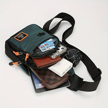 ☔️ Rain? No Sweat! ✨ Waterproof Multi-Pocket Crossbody Sling Bag. 🎒