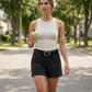 📢📢50% OFF !! ⏰Women's Casual Stretch Shorts with Utility Pockets