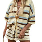 ⏳Limited-time 50% off⏰Women's Colorblock Striped Knit Lounge Set👚🩳