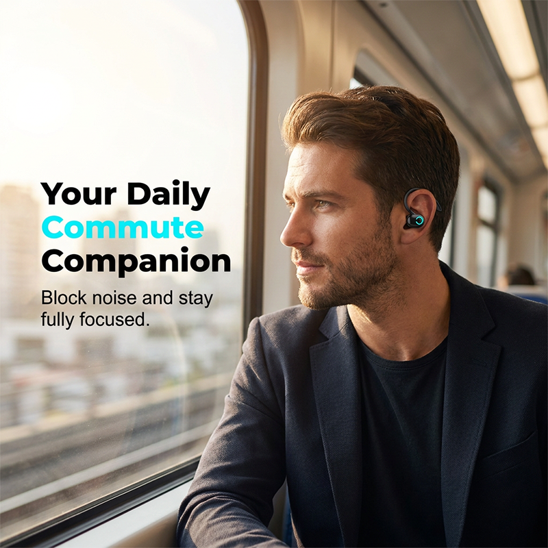 Wireless Earhook Bluetooth 5.2 Earbud Stereo Sports Earphone