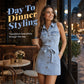 Waist-Defining Denim Dress