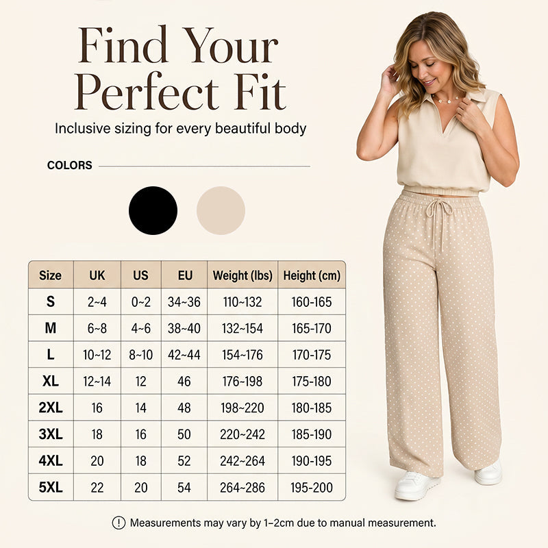 📢📢50% OFF !! ⏰Women's Summer Crop Top and Polka Dot Pants Set