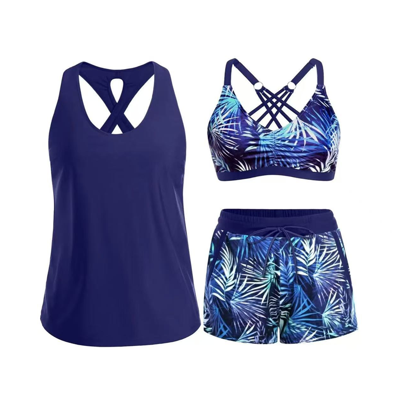 🦋🌈 LIMITED TIME 50% OFF! 🌸Tankini Set with Shorts – Vibrant Prints, Mix & Match – Stylish Beach Look.
