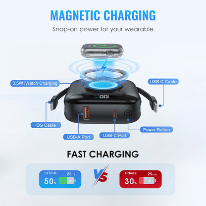🧲🔋 Magnetic Fast Charging Power Bank – Portable, Snap, Charge, Repeat