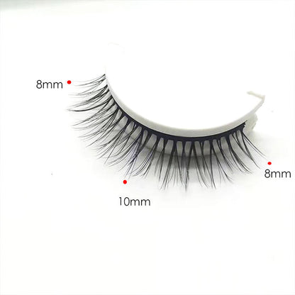 🎉 2026 Sale — Over 38600 Sold! 👁️Reusable Self-Adhesive False Eyelashes｜Glue-Free Natural Curly Press-On Lashes ✨