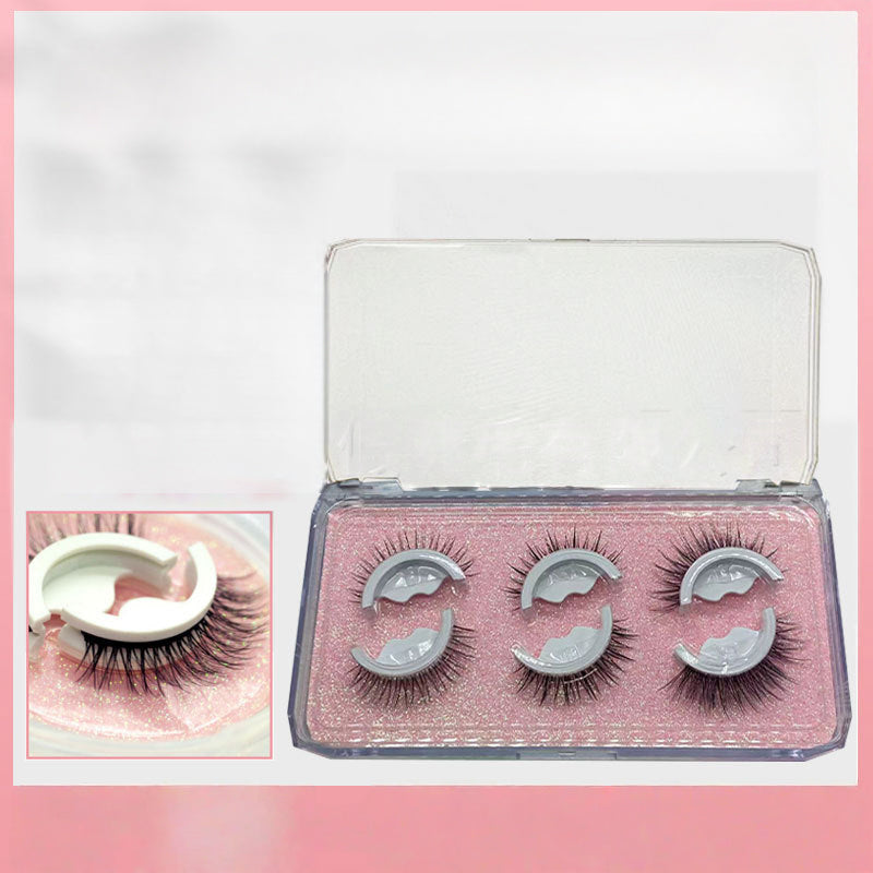 🎉 2026 Sale — Over 38600 Sold! 👁️Reusable Self-Adhesive False Eyelashes｜Glue-Free Natural Curly Press-On Lashes ✨