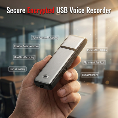 ⌛50% Limited Time Discount! 🔊Portable High-Definition Noise-Cancelling USB Voice Recorder