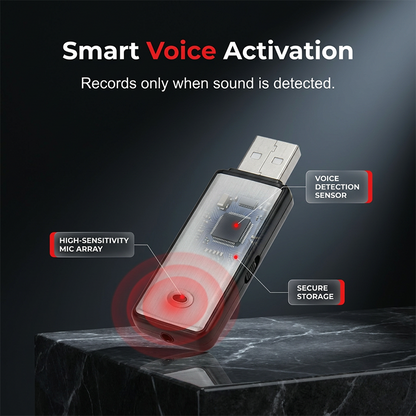 ⌛50% Limited Time Discount! 🔊Portable High-Definition Noise-Cancelling USB Voice Recorder