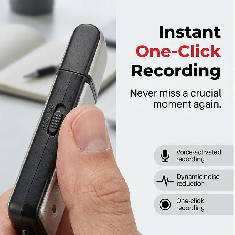 ⌛50% Limited Time Discount! 🔊Portable High-Definition Noise-Cancelling USB Voice Recorder