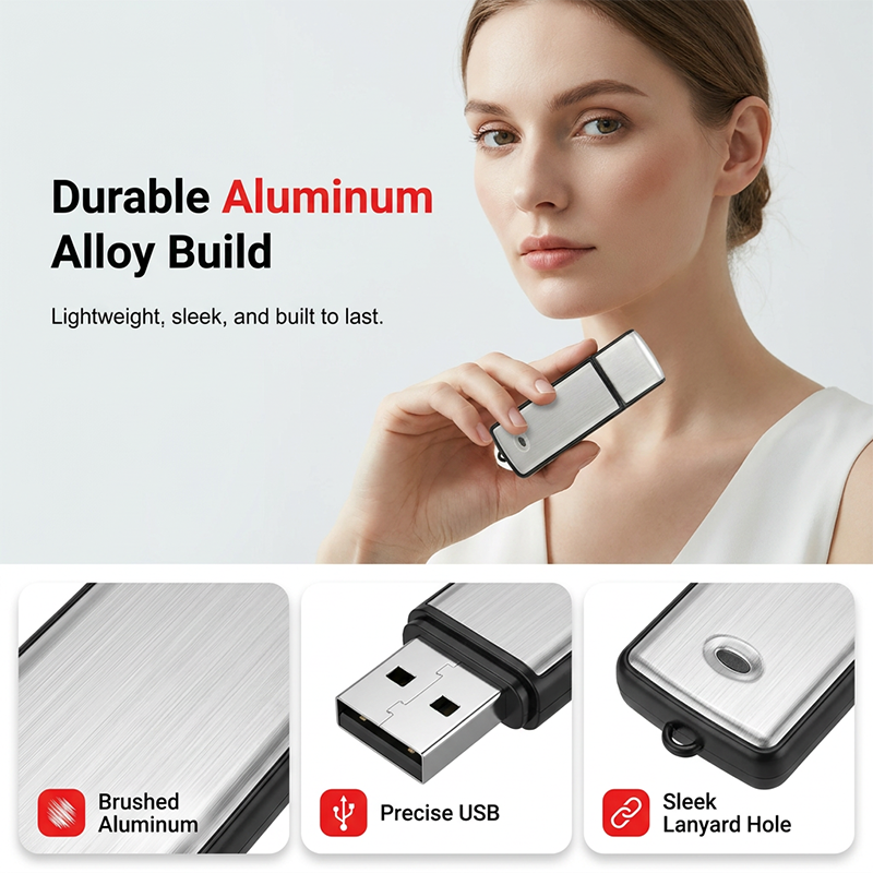 ⌛50% Limited Time Discount! 🔊Portable High-Definition Noise-Cancelling USB Voice Recorder