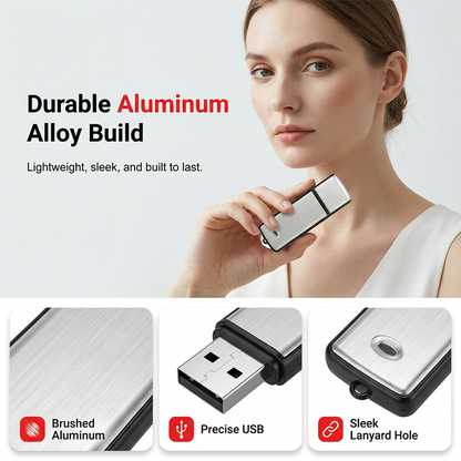 ⌛50% Limited Time Discount! 🔊Portable High-Definition Noise-Cancelling USB Voice Recorder