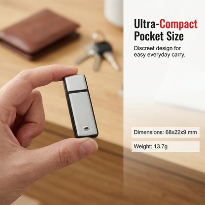 ⌛50% Limited Time Discount! 🔊Portable High-Definition Noise-Cancelling USB Voice Recorder