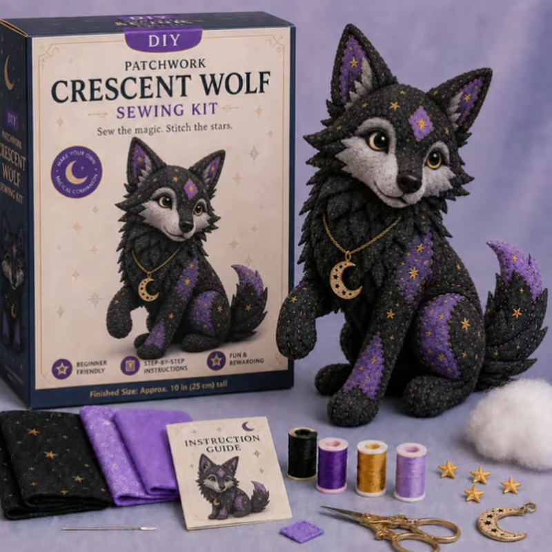 🔥2026 Hot Sale 50% OFF✨⚡ 50K+ SOLD! 🎁🧵🌙 Beginner sewing kit – celestial plush, all-in-one, magical DIY gift!