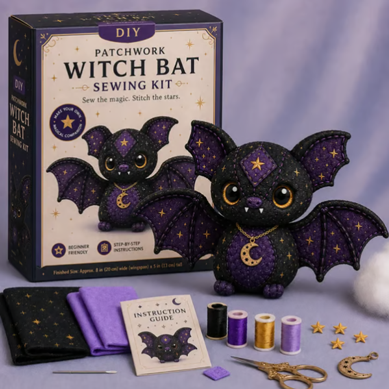 🔥2026 Hot Sale 50% OFF✨⚡ 50K+ SOLD! 🎁🧵🌙 Beginner sewing kit – celestial plush, all-in-one, magical DIY gift!