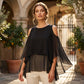 ⌛Limited-Time Offer-Women's Summer Cold Shoulder Ruffle Top
