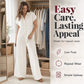 🌿Women's Casual Loose Short Sleeve Button Jumpsuit – Comfortable, Flattering & Effortlessly Stylish✨