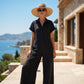 🌿Women's Casual Loose Short Sleeve Button Jumpsuit – Comfortable, Flattering & Effortlessly Stylish✨