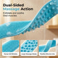 🛀 Boost bathing happiness! Skin becomes smooth and glowing! Dual-Sided Silicone Back Scrubber