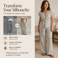 Women's Casual Tie-Waist Top and Wide-Leg Pants Set