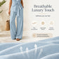 Women's Casual Tie-Waist Top and Wide-Leg Pants Set