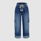 👖 2026 Sale — Over 37,000 Sold! 🎒 Women's Casual Wide Leg Cargo Pants – Utility Pockets & Drawstring Waist 🌿