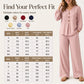 Women's V-Neck Long Sleeve Top & Pants Set
