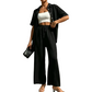 ⌛50% Off on the Last Day-Women's Short Sleeve Shirt & Wide-Leg Pants Set