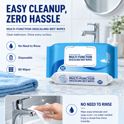 🚿 BUY MORE SAVE MORE 🎁Multi-function Bathroom Descaling Cleaning Wipes