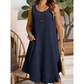 Women Casual Sleeveless Ruffle Dress