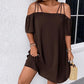 🔥HOT SALE 49% OFF!👗 Women's Elegant Solid Color Mini Dress