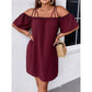 🔥HOT SALE 49% OFF!👗 Women's Elegant Solid Color Mini Dress