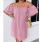 🔥HOT SALE 49% OFF!👗 Women's Elegant Solid Color Mini Dress