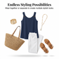 Casual Sleeveless Top and Shorts Lounge Set