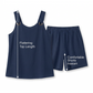 Casual Sleeveless Top and Shorts Lounge Set