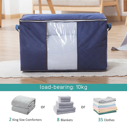 🏆Last Day Sale🔥StorRight™ 90L Heavy-Duty Storage Bag🏆Mothproof & Airtight with Clear Window🛏️ Thick, Airtight & Moving-Ready! 🇬🇧🧳
