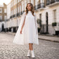 🏖️Summer Hot Sale - Up to 50% OFF⚡50K+ SOLD!🎁Women's Round-Neck Cape Sleeve Mini Dress