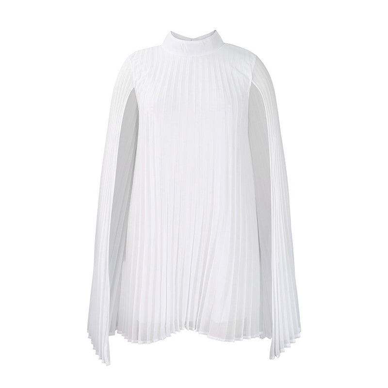 🏖️Summer Hot Sale - Up to 50% OFF⚡50K+ SOLD!🎁Women's Round-Neck Cape Sleeve Mini Dress