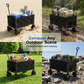 🎉 2026 Sale — Over 38,600 Sold! 🚜 Heavy Duty Collapsible Wagon Cart – All-Terrain Wheels, 130L Large Capacity, 1-Second Quick Fold ✨