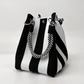🏆👜 Limited Time - 50% OFF! ✨ Boho Striped Knit Bucket Handbag for Women – Handmade Summer Beach Shoulder Bag